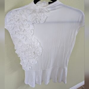 Gracia Ivory Ruffle Blouse